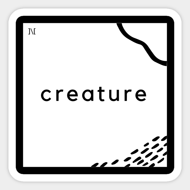 creature Sticker by usernate